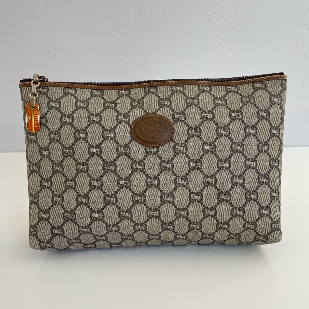 Auth VTG GUCCI PLUS Clutch Bag